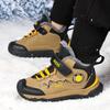 Winter Children's Fashionable Fleece Warm Outdoor High Top Cotton Boots Snow Boots Hiking Cotton Shoes 30-40