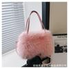 pr p a oen's winter new trend ashion ollege style tote bag large capacity shoulder hair bag
