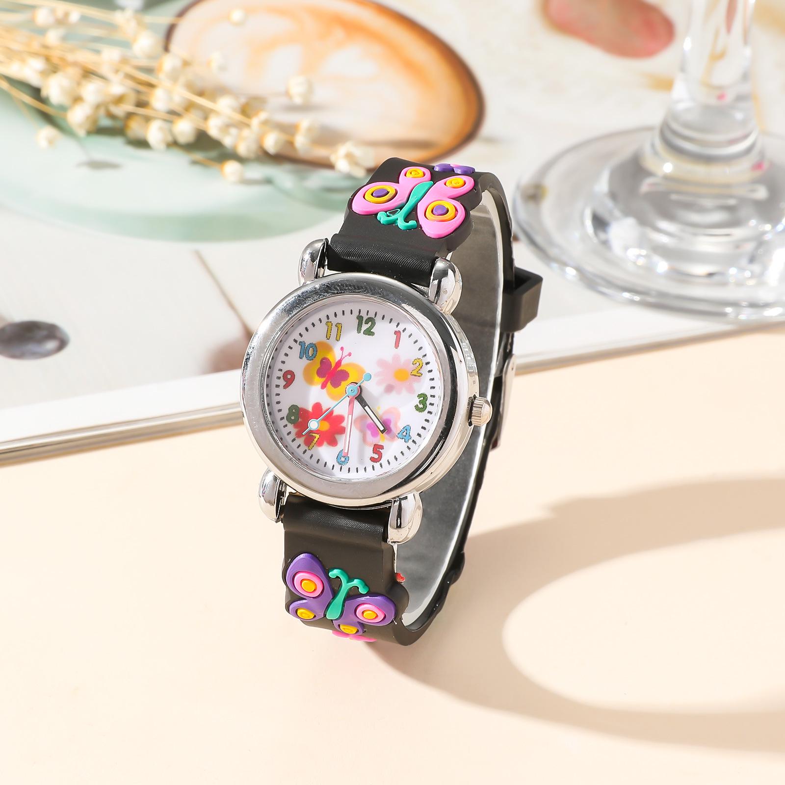 

Children s Hot Style Butterfly Silicone Quartz Watch - Large Dial for Boys and Girls
