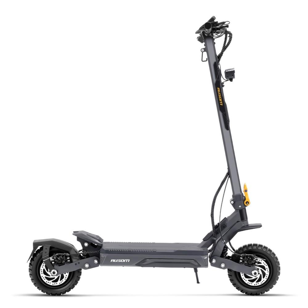 Patinete eléctrico Ausom Gosoul 2 Pro de doble motor, 2x1000W, 48V 18Ah, 10", 60 km/h, 90 km, frenos de disco duales, suspensión delantera dual, NFC.