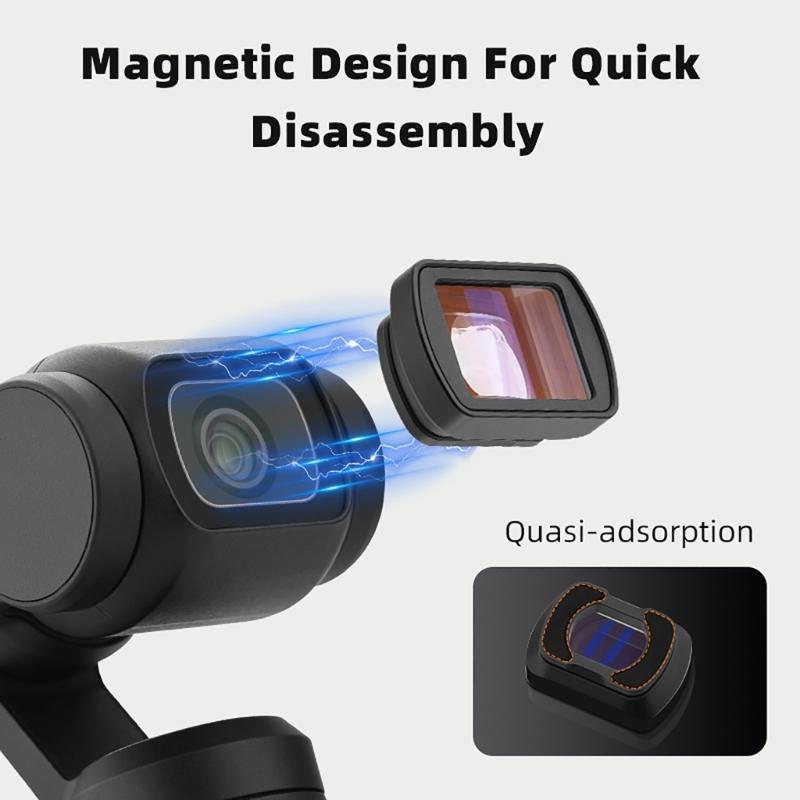 Lens Filter Protections Accessory for Pocket 3 Waterproof Scratch-resist Lens Filter Replacement 1.15X Widescreen Filter
