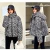 Make A Statement This Winter with Our Bold Leopard Print Loose-Fit Hooded Jacket for Women