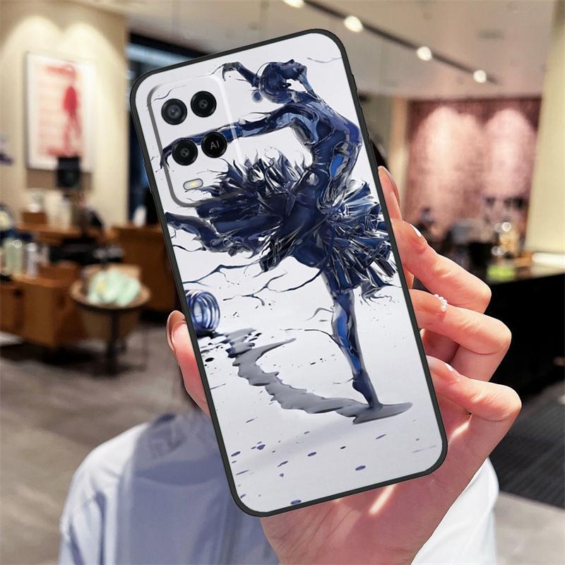 

Чехол для девушки-балерины для Oppo A40 A60 A80 A18 A38 A58 A78 A98 A16 A76 A96 A15 A17 A77 A74 A94 A54 A57S OPPO A94 5G