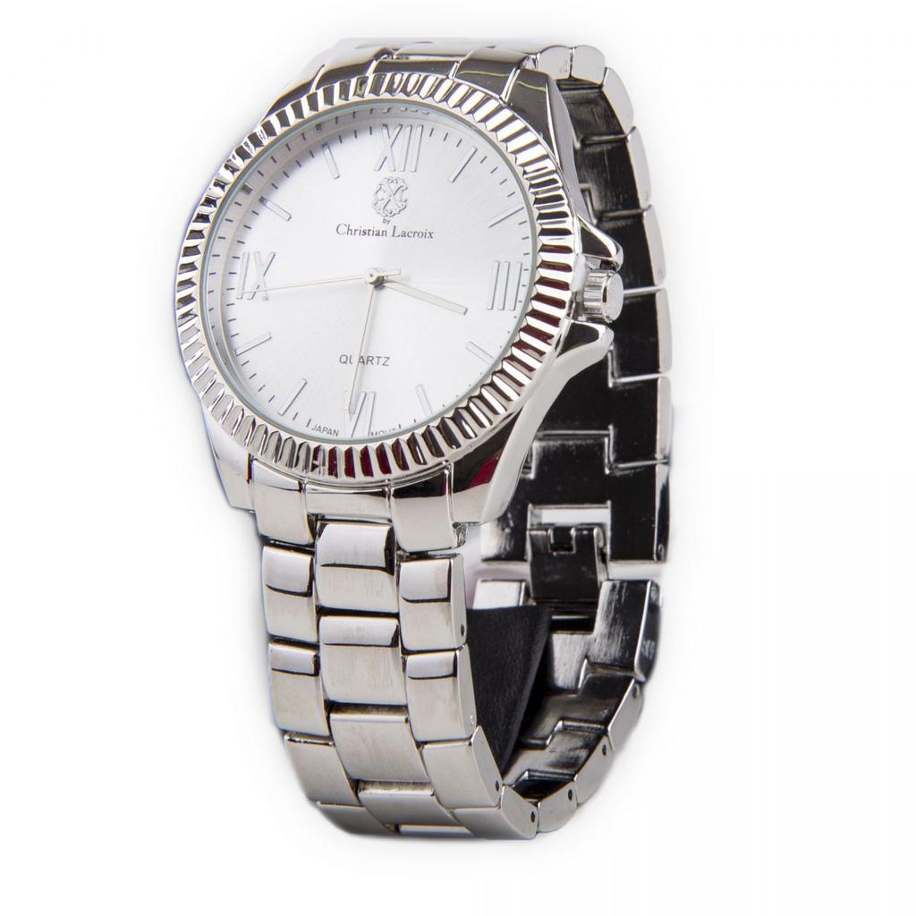 Montre ronde bracelet à maillons Homme CHRISTIAN LACROIX