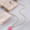 Multicolor Elegant Heart Necklace Fashionable Alloy Jewelry For Women Perfect For Autumn 2022