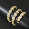 European & American Hip Hop 13MM Rock Candy Chain Zirconia Necklace - Luxury Fashion Jewelry