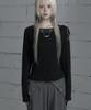 ETRE AU SOMMET Chain Bijo Pocket Long Sleeve T-Shirt (Black)