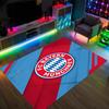 FC Bayern Design Kristall Samt Teppich Gemütlich Nicht?Rutschfester Teppich mit Aufdruck für Schlafzimmer Wohnzimmer Eingang