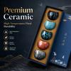 Japanese Style Ceramics Tea Bowl Five Elements Cup Handmade Ceramic Tea Cup Set of 5 Colors Gift Box Tea Accessories