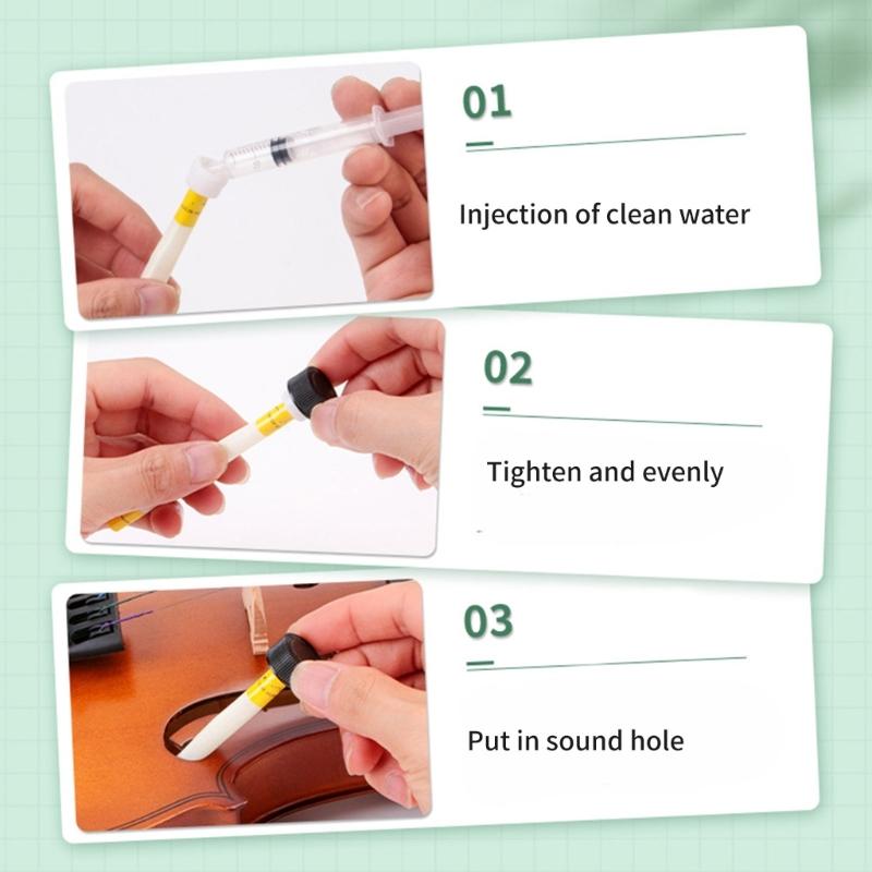 Violin Humidifier For Crack Prevention And Fiddle Maintenance Plastic Care Tool For String Instruments