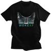 Woke AF Schwarze Katze T-Shirt Unisex Kurzarm-T-Shirts Sommer Streetwear Lässiges Grafik-T-Shirt Vater Locker Übertriebene Kleidung