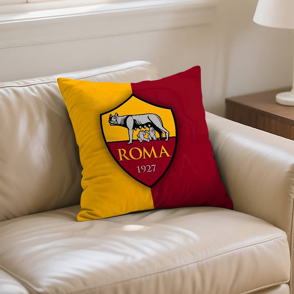 R-Rome Club Pillow Case Cushion Cover Soft Cute Throw Pillow Case For Car Sofa Pillowcase Polyester With Zipper