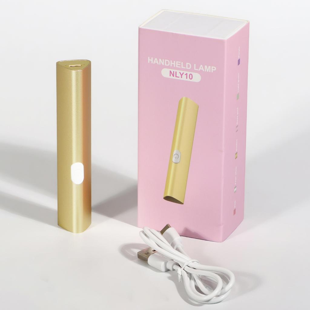 DianaBeauty UV Led Nail Dryer Portable UV Lamp for Nail Rechargeable Manicure Lamp with Aluminum Alloy Holder Nail Salon Tools