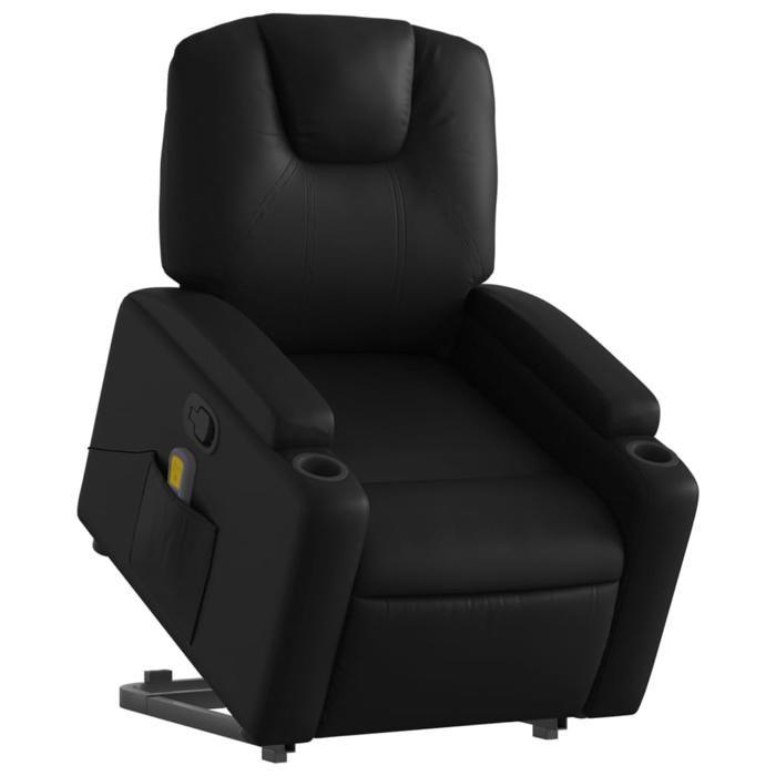VidaXL Fauteuil Inclinable de Massage, Chaise de Relaxation avec Dossier et Repose-pied Réglables, Siège de Salon, Moderne, 3204437