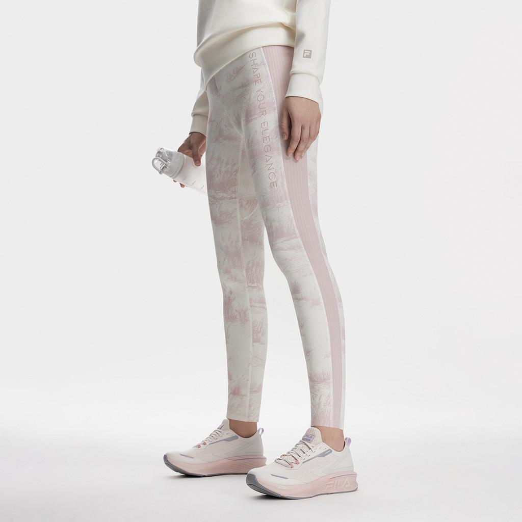 Fila Faded Tie-Dye Fitness Knitted Leggings Women Leggings A11W341601F-ZA