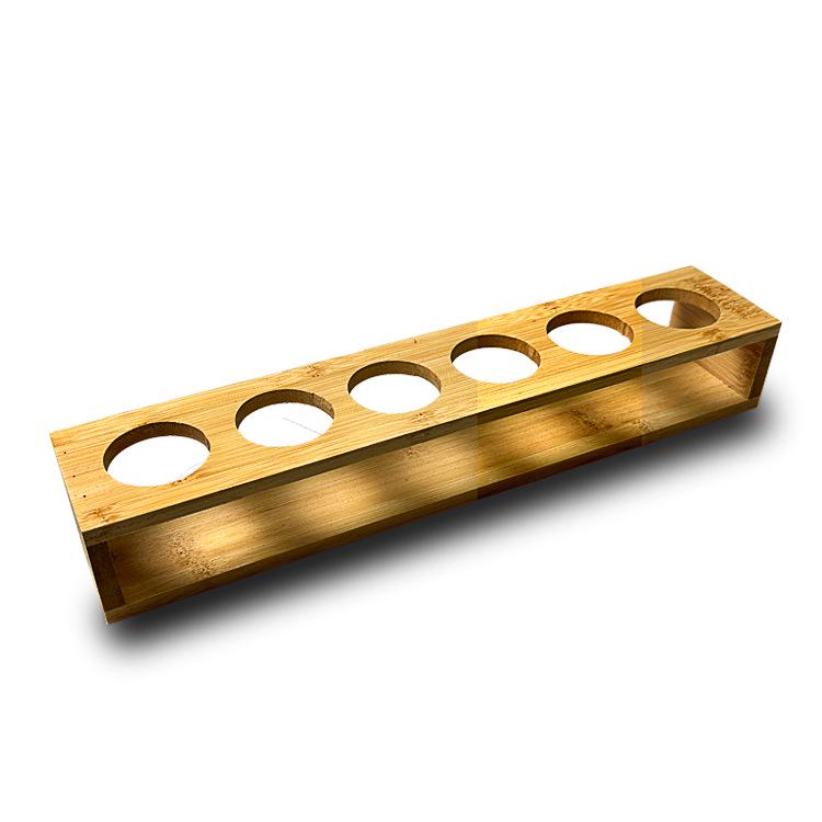 Bamboo Shot Glass Holder & Decanter Rack Set