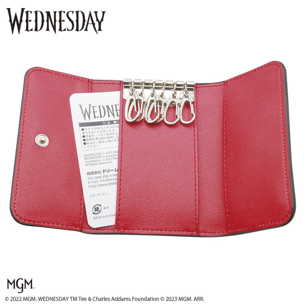 Wednesday Key Case with Card and Key Pocket (Gray)
