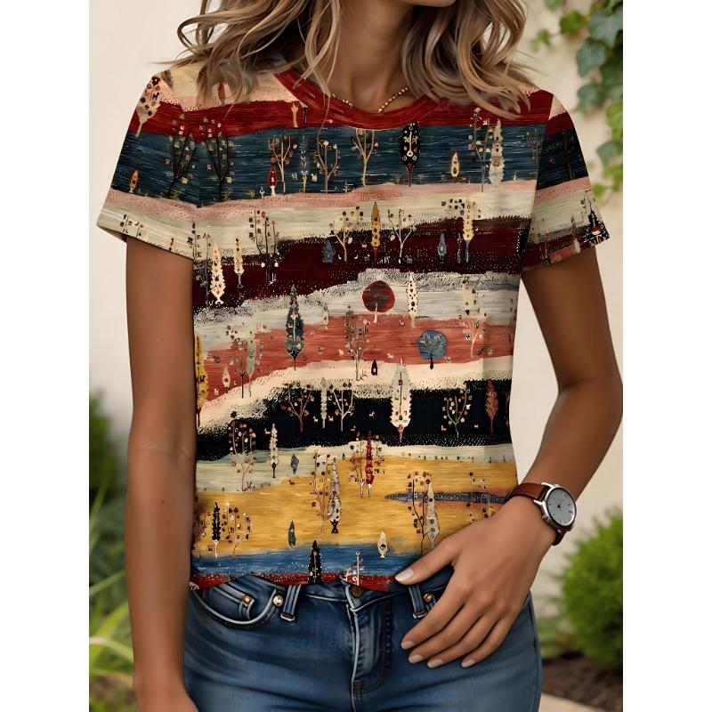 Women s summer round-neck short-sleeve top S