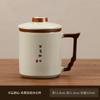 Ru kiln mug gift box ceramic teacup with lid office water cup for teacher company activities