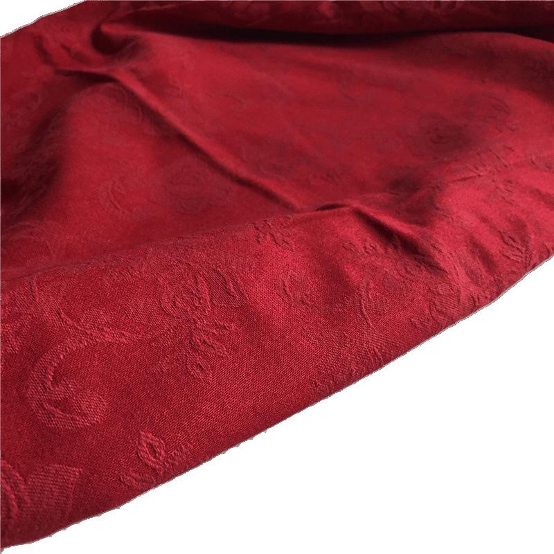 Autumn/Winter Thickened Double-Sided Cotton Linen Jacquard Hanfu Robe Dress Fabric