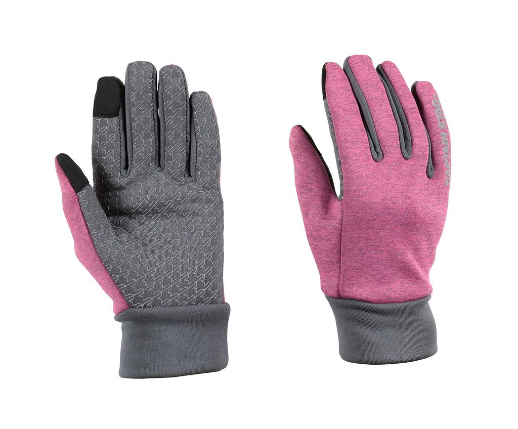 Captain Stag Cold Smartphone Size (CAPTAIN STAG) Gloves, Windproof, Protection, Compatible, Women's, S, Pink, UX-1080