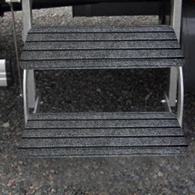 RV Step Cover 3 Pieces Outside RV Stair Carpet Weatherproof Non-Slip Rug For Winter Outdoor Deck Campers Trailers Travel Inside