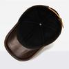 Northwood Genuine Leather Winter Caps Adjustable Men's Baseball Cap Cowhide Real Leather Hats Snapback