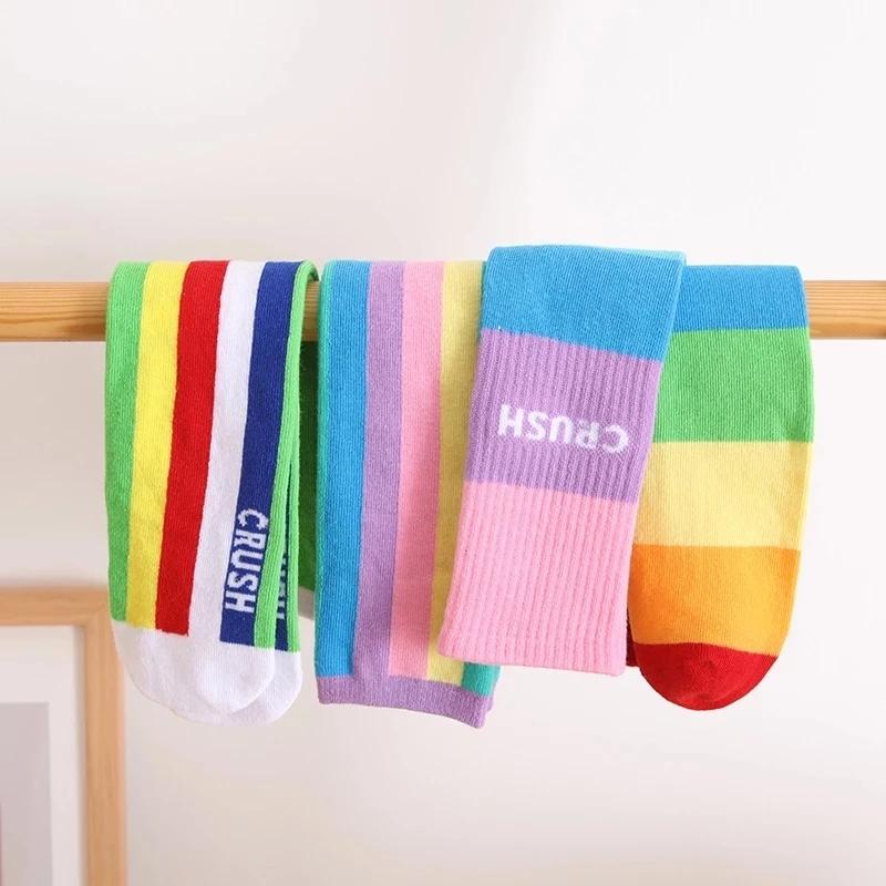 Infant Girls Warmer Ankle Lovely Cartoon Over Knee Socks for Baby Girls Unicorn Knee Long High Toddler Child Colorful Socks