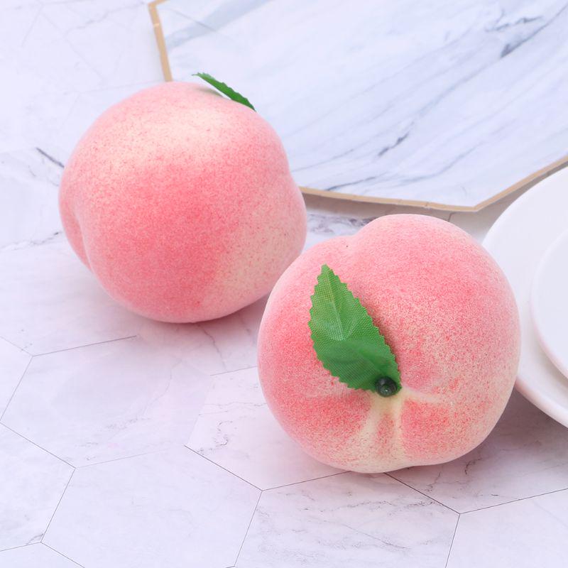 Buy Realistic Lifelike Artificial Plastic Peach Fake Fruit Display