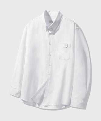 BAKKEN Classic Pocket Oxford Shirt Bk8922_White