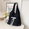 New Design Polka Dot Tote Bag Korean Women's Handbags Trendy Bow Lace Shoulder Bag  Ladies