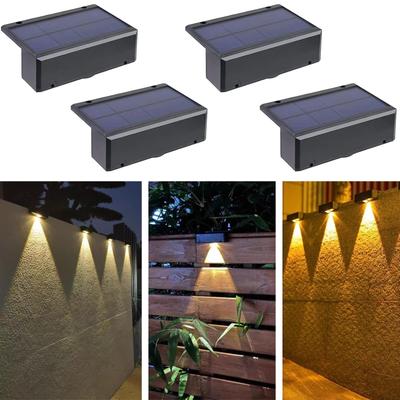 MY KOZARU Solar Outdoor Fence Garden Solar Nameplate Indicator Entryway Gatepost LED Garden Outdoor Easy Suitable for Warm Solar Light, Light, Light,