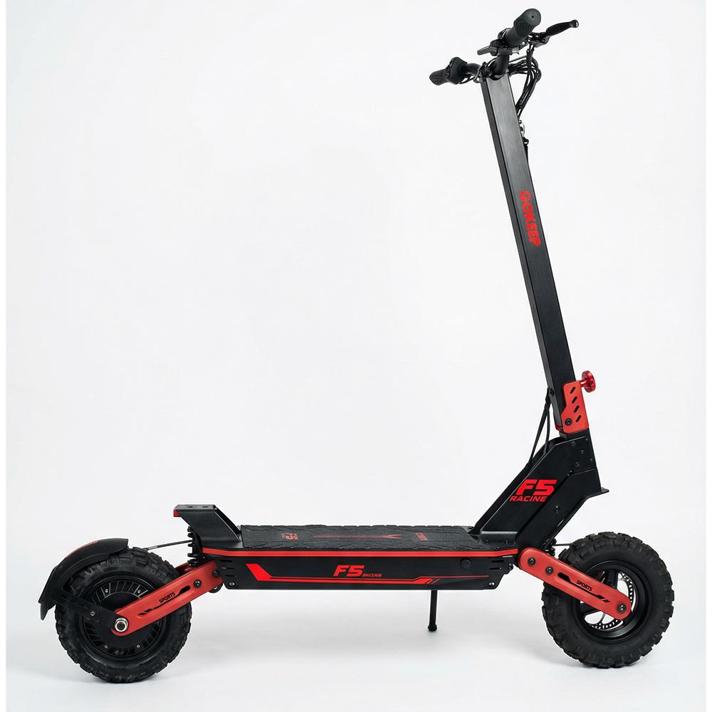 Electric Scooter Gokeep 11" Full Suspension Foldable Electric Scooter 1000W Motor LCD Display 52V 20AH Max Load 120Kg Red F5