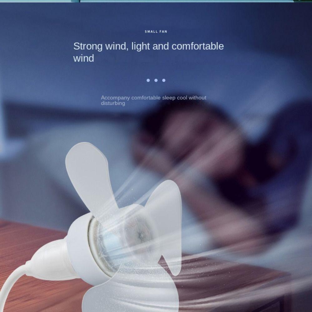 5W E27 Screw Mouth Fan Low Noise USB Electric Fan MIni Small Ceiling Fan  Summer