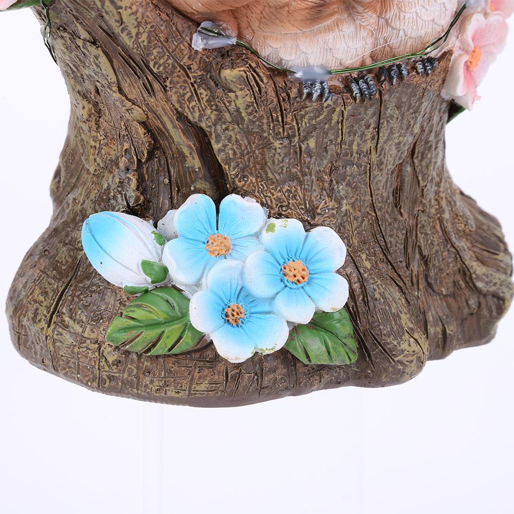 Solar Garden Birds Decorations Lights Waterproof Resin Cartoon Lamp Retro Holiday Props Automatic Switch for Festivals Ornaments