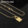 925 Sterling Silver 18K Gold 16-30 Inch Exquisite Bag Pendant Necklace Luxury Wedding Accessories Gift Party