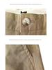 Korean Style Men's Slim Fit Casual Pants - Solid Color Straight Leg, 9/10 Length