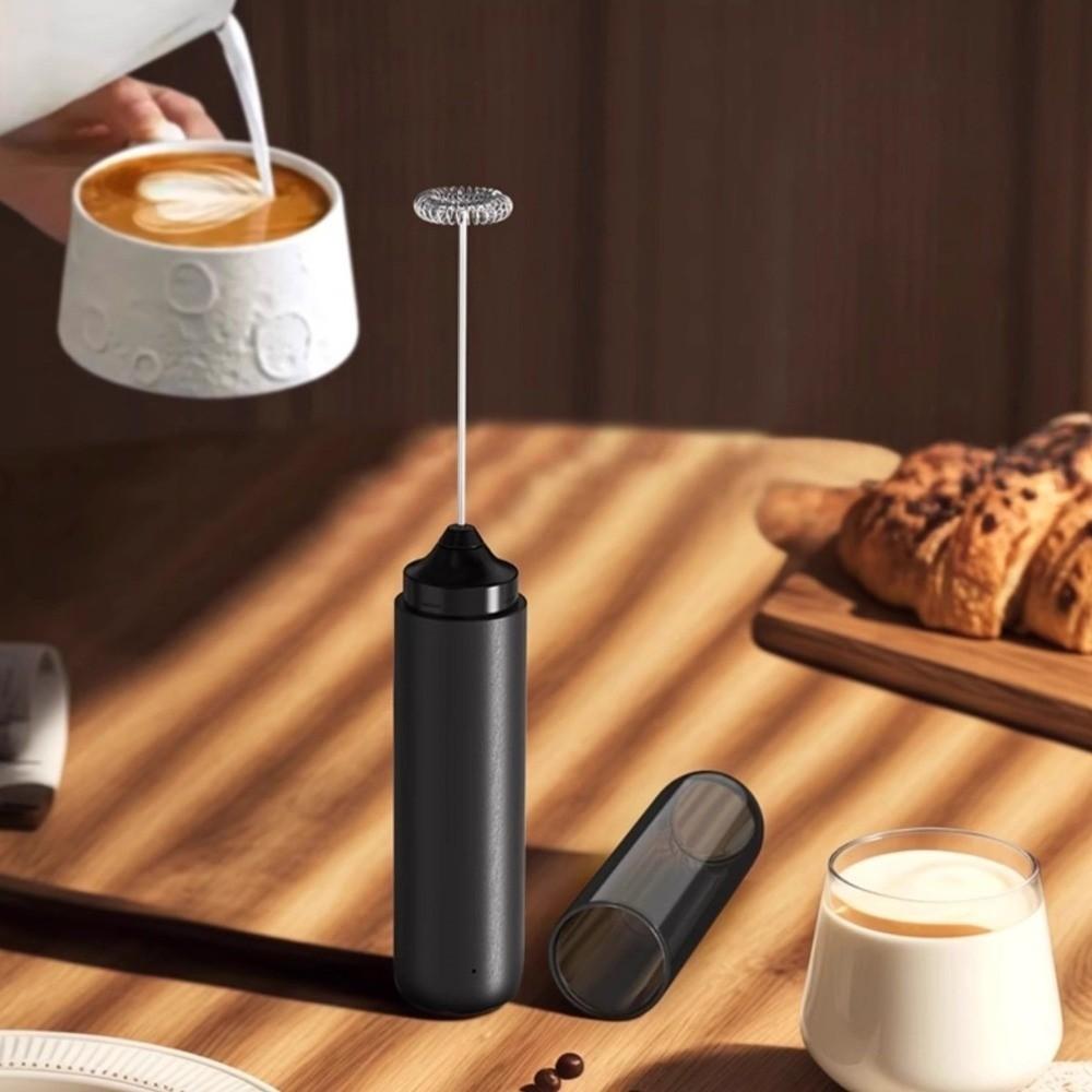 Powerful Stirrer Electric Milk Frother Stainless Steel Coffee Mixer Whisk Egg Beater  Kitchen Use