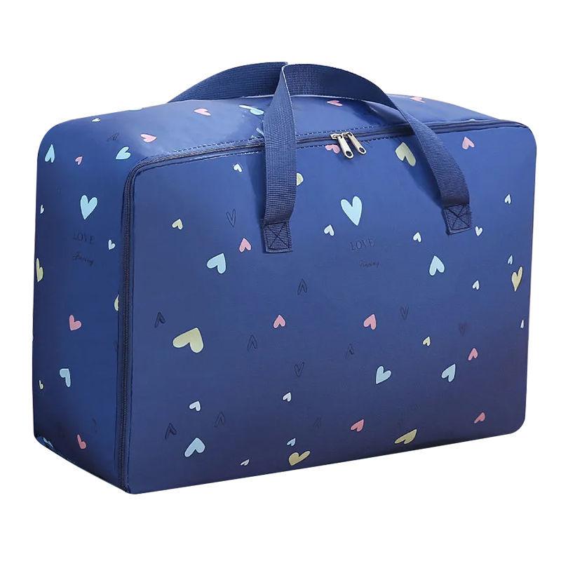 Thickened Household Large Capacity Portable Storage Bag Zipper Quilt Clothes Storage Bag Student Waterproof Duffel Bag