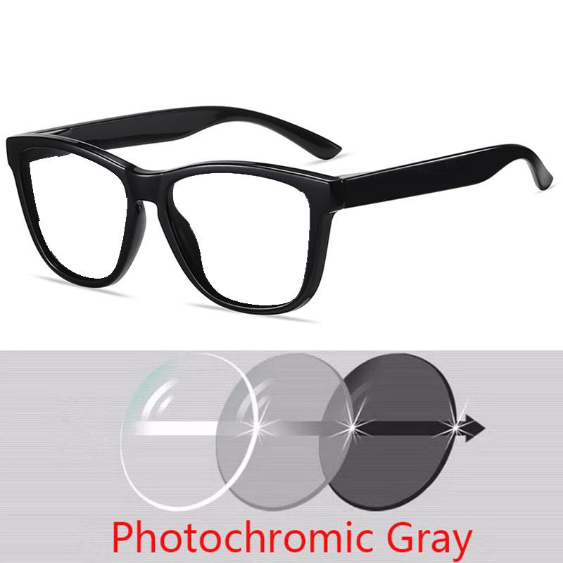 Anti-Glare Minus Lens Prescription Square Sunglasses Men Metal Uv400 Driving Goggle 0 -0.5 -0.75 -1.0 To -6.0