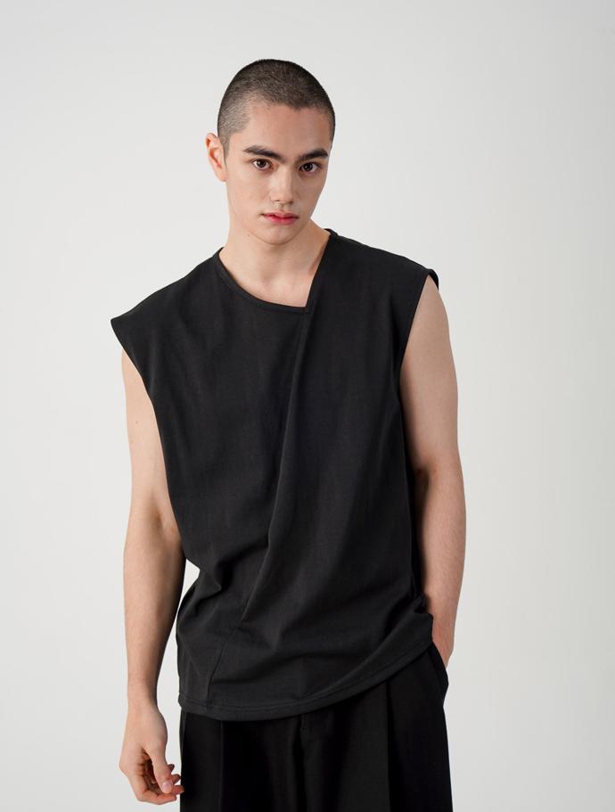 Iclad Asymmetric Sleeveless (Black) Black/L