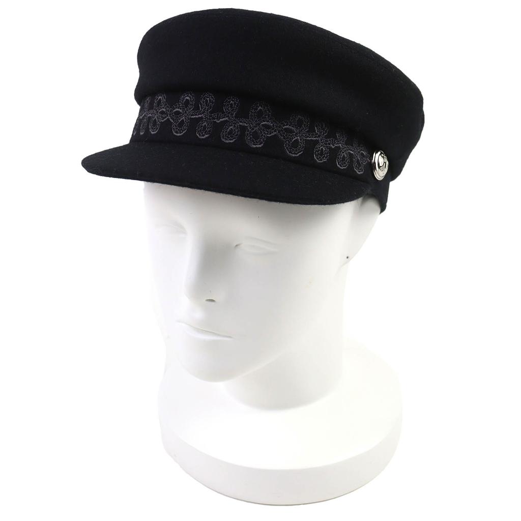 Excellent HERMES Casquette Kabul and Finesse H logo button logo embroidery 57 Used