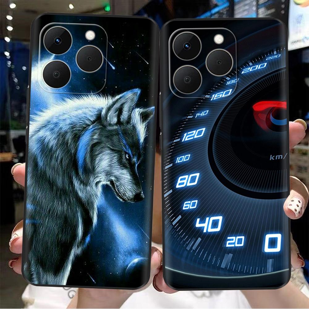 For Realme 15T 5G Case Soft Silicone Bumper Cartoon Flower Skull Painting Back Cover For Oppo Realme 15T 15 T Phone Cases Funda