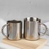 Double Wall 304 Stainless Steel Coffee Mug Without Lid Portable Cup Travel Tumbler Jug Children'S Milk Tea Cups Office Water Mug