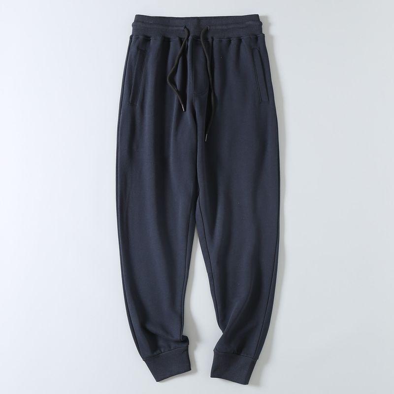 Export Export Tail Goods Japanese Style Simple All-Matching Elastic Waistband Terry Cotton Athleisure Ankle-Tied Sweatpants Men's Fashionable Trousers
