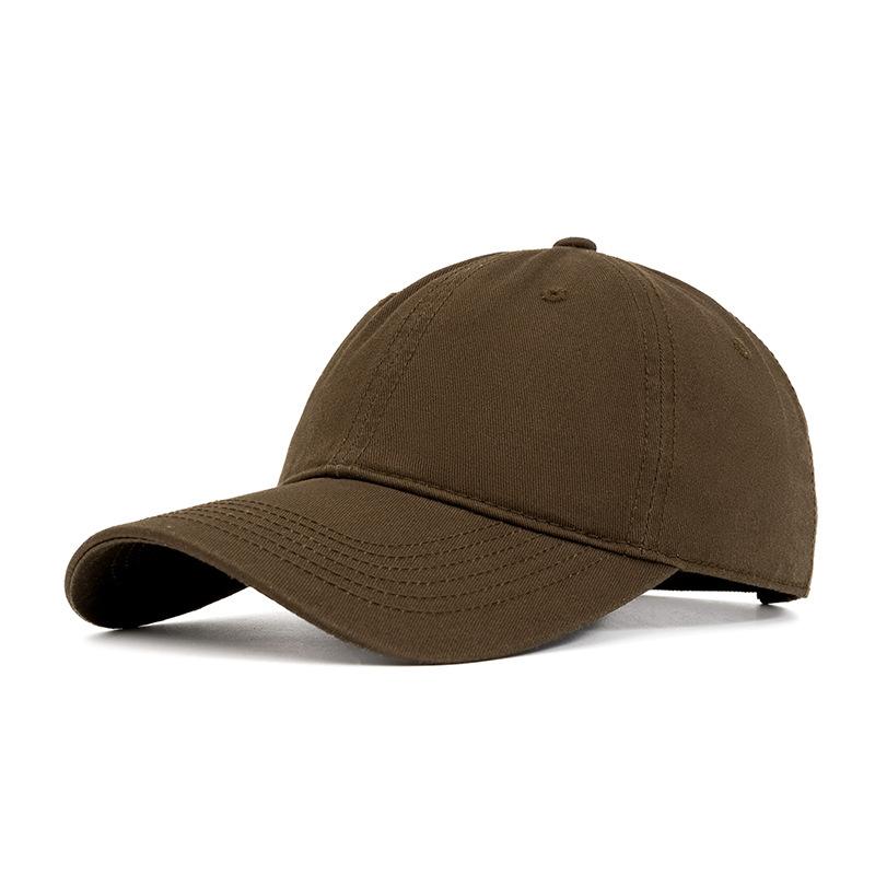 Outdoor Cotton Baseball Cap Men's Spring Summer Soft Top Big Head Cap Women Sunshade Cap