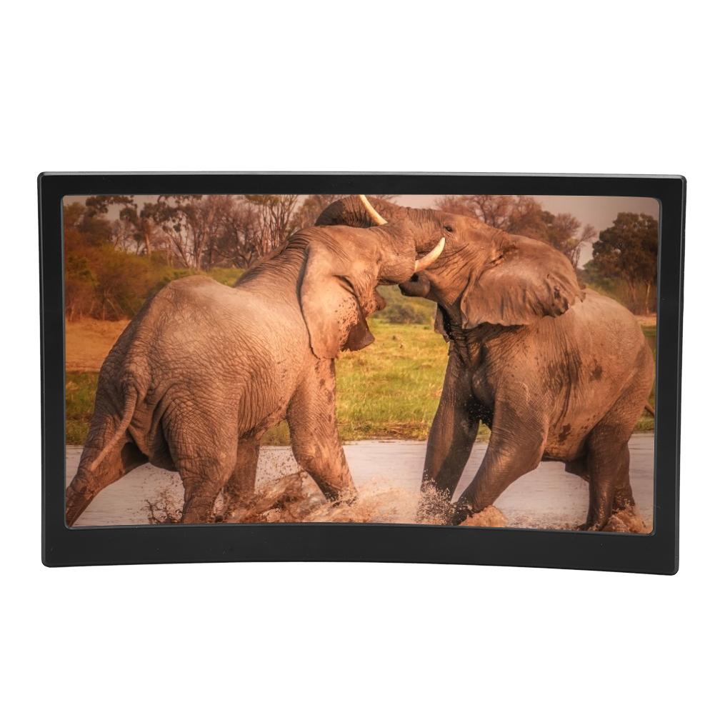 

12-дюймовый изогнутый нескользящий экран мобильного телефона HD-видеоусилитель, лупа, подставка, кронштейн