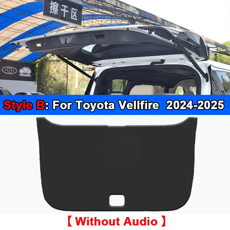For Toyota Alphard Vellfire 2015-2024 2025 Car Rear Trunk Tailgate Anti-kick Protective Mat Leather Decoration Pad  Accessories