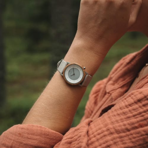 KERBHOLZ Women's Wooden Watch, German Design, Water Resistant, Officially Imported, MMER7608