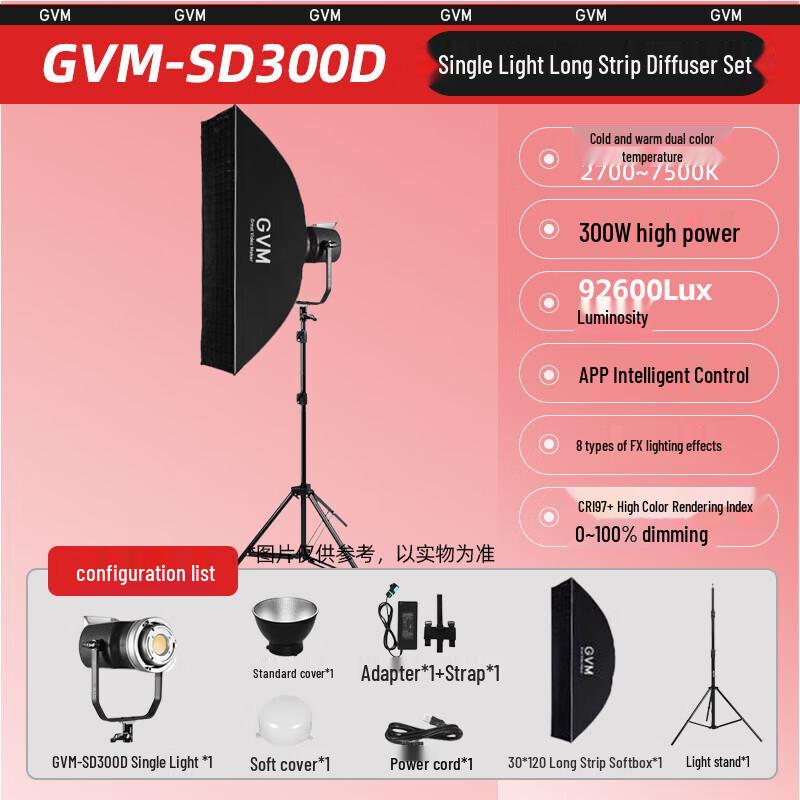 

GVM 300W LED Video Light Kit